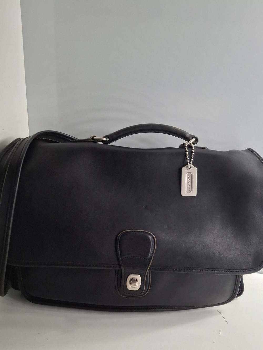 Coach Vintage Companion Briefcase 5160 – Black Leather – Made in Mexico (1999)